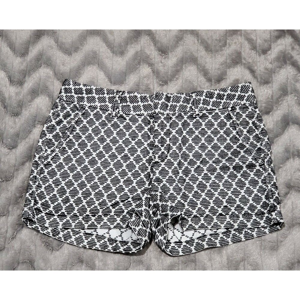 Khakis By Gap Womens Size 2 White Black Diamond City Shorts